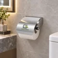 Portapapel Higienico Cromado Brillante Acero Inoxidable