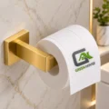 Porta Papel Higiénico Acero Inoxidable  Dorado Satinado