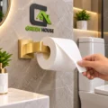 Porta Papel Higiénico Acero Inoxidable  Dorado Satinado