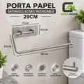 Porta Papel Toalla – Bolsa – Secador De Manos – Acero Inox. Satinado 29 Cm Autoadhesivo