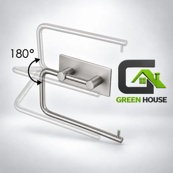 Porta Papel Toalla – Bolsa – Secador De Manos – Acero Inox. Satinado 29 Cm Autoadhesivo
