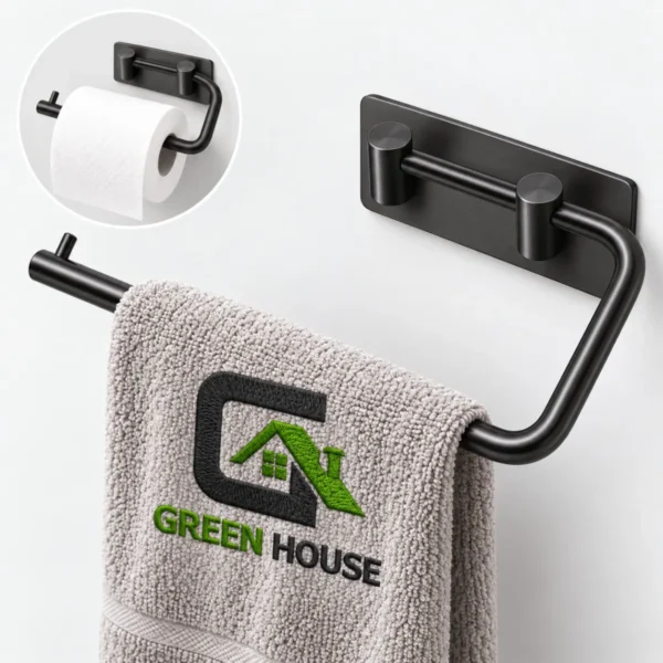 Porta Papel Toalla – Bolsa – Secador De Manos – Acero Inox. De 29 Cm Autoadhesivo