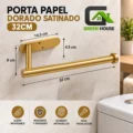 Porta Papel Toalla – Bolsa – Secador De Manos – Acero Inoxidable Dorado Satinado 32cm