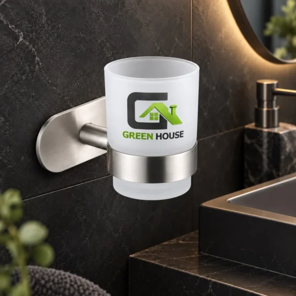 Porta Vaso Acero Inoxidable Satinado Para Pegar