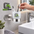 Porta Vaso Acero Inoxidable Satinado Para Pegar