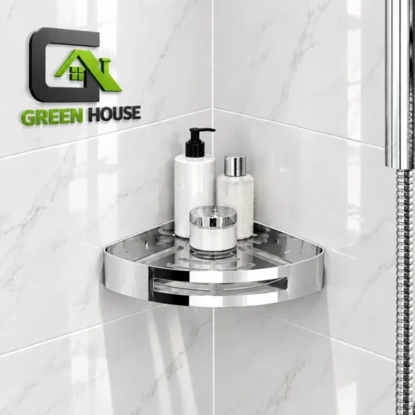 Esquinero Organizador Ducha -Cocina Satinado Acero Inoxidable