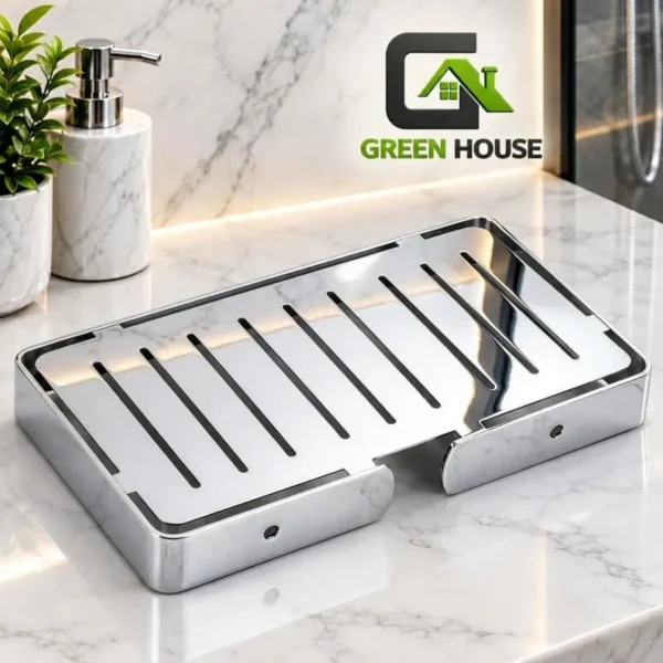 Repisa Organizador Ducha Cromado Brillante Acero Inoxidable 25cm