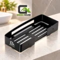 Repisa Negro Acero Inoxidable Organiza Baño 30Cm