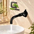 Griferia Acero Inoxidable Para Lavatorio Negro Agua Fria