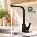 Griferia Mezcladora Negro Acero Inoxidable Giro 360 Grados