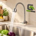 Griferia Llave Lavadero De Cocina Flexible Pared Agua Fria