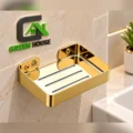 Kit De Ducha 8 Pulgadas Acero Satinado + Accesorios Dorado Satinado