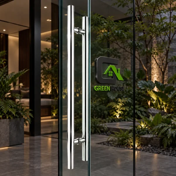 Manillon Acero Inoxidable Tipo H - DOBLE 80cm Brillante
