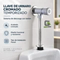 Llave Urinario Mod. Ariel Cromado Temporizado