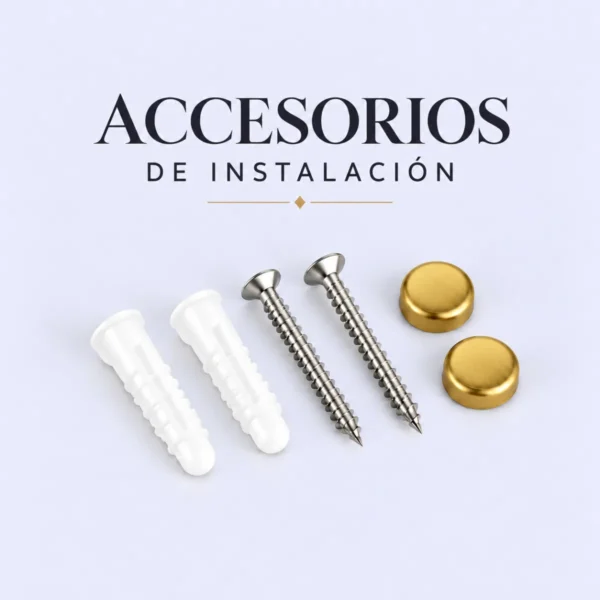 Porta Papel Higienico Autoadhesivo Dorado Satinado Acero Inoxidable 16cm