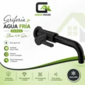 Grifería De Pared Agua Fría – Negro Mate