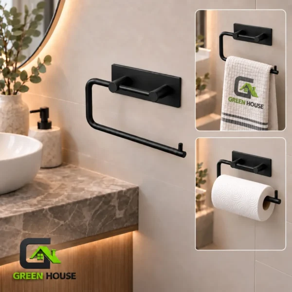 Porta Papel Toalla – Bolsa – Secador De Manos – Acero Inox. De 29 Cm Autoadhesivo