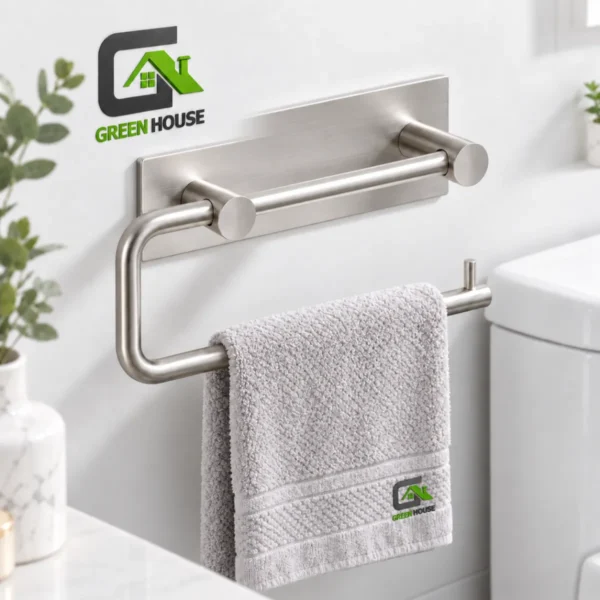 Porta Papel Toalla – Bolsa – Secador De Manos – Acero Inox. Satinado 29 Cm Autoadhesivo