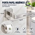Porta Papel Higiénico Acero Inoxidable Satinado