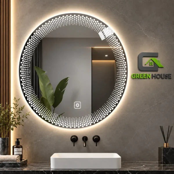 Espejo  Led 3 Tiempos Mod. Eloise  Circular De 70cm