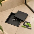 Sumidero Reversible Acero Inoxidable De 10cm Negro Pack De 2 Unidades