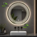 Espejo  Led 3 Tiempos Mod. Eloise  Circular De 70cm