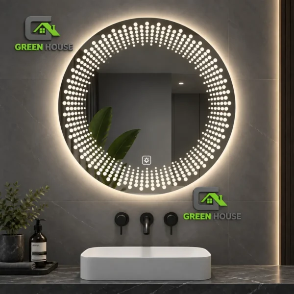 Espejo  Led 3 Tiempos Mod. Eloise  Circular De 70cm