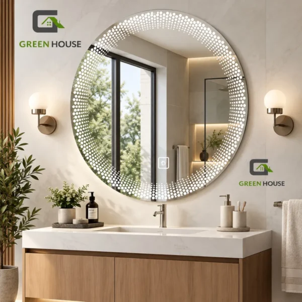 Espejo  Led 3 Tiempos Mod. Eloise  Circular De 70cm