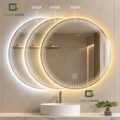Espejo  Led 3 Tiempos Mod. Eloise  Circular De 70cm