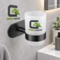 Porta Vaso Acero Inoxidable Negro Para Pegar
