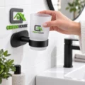 Porta Vaso Acero Inoxidable Negro Para Pegar