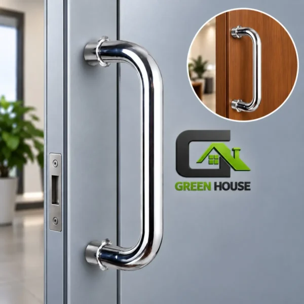 Manillon- Jalador - Tirador - Tipo C - Acero Inoxidable Brillante 22 CM