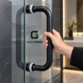 Manillon - Jalador - Tirador- Tipo C - Puertas De Vidrio - Madera Y Metal 32CM Negro