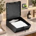 Dispensador de Papel Higiénico Acero Inoxidable Negro