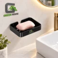 Kit De Baño Européo Square Acero Negro Inoxidable Cuadrado