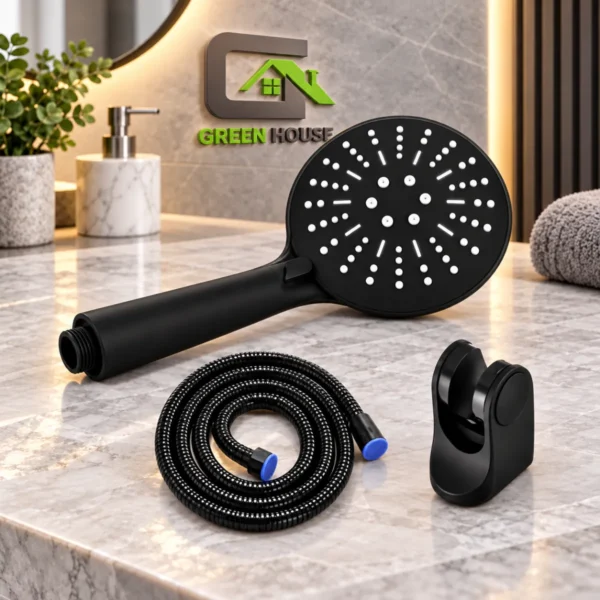 DUCHA TELEFONO NEGRO 3 FUNCIONES ABS