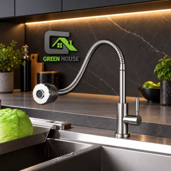 Griferia De Cocina Al Mueble Acero Satinado Inoxidable