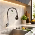 Griferia De Cocina Pared Agua Fria Bronce Cromado Pesado