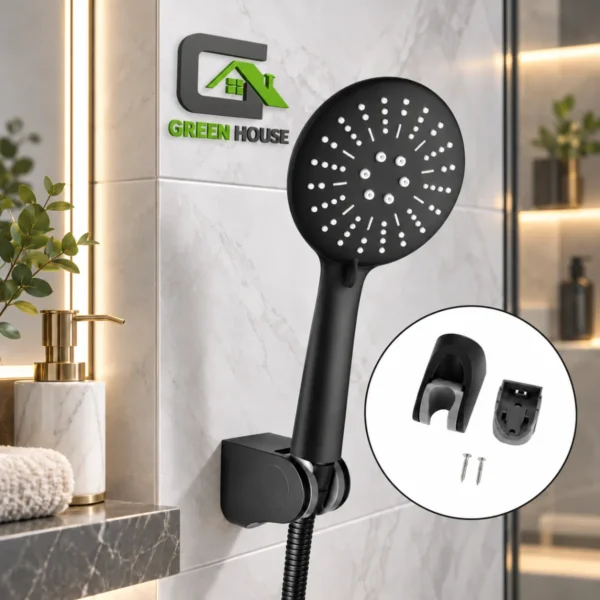 DUCHA TELEFONO NEGRO 3 FUNCIONES  ABS
