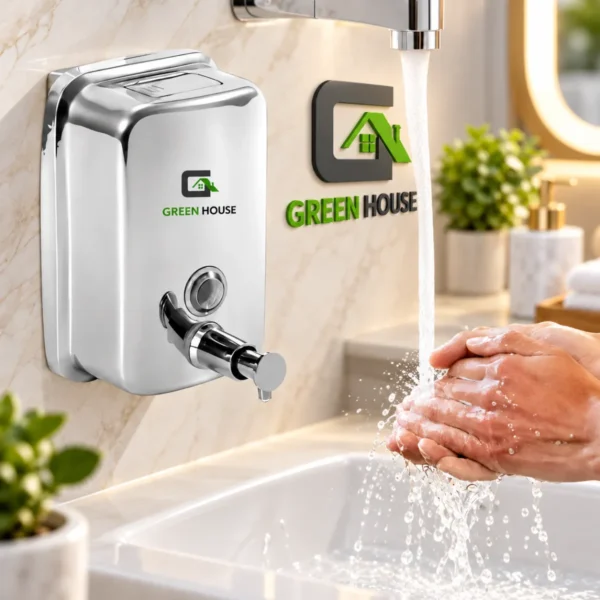 Dispensador De Jabón Líquido 1 Litro Acero Inoxidable Brillante