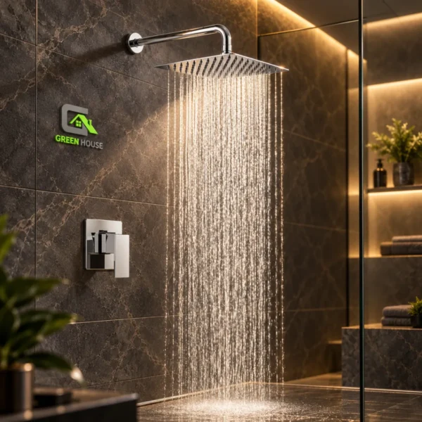 Combo De Ducha 8 Pulgadas Con Mezcladora Monocomando Mas Accesorios De Baño